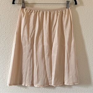 Adonna Vintage Nude Slip Skirt Women Size Medium